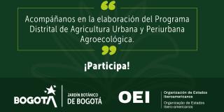 Entre el 18 y el 20 de mayo se realizarán las primeras Asambleas Territoriales de manera virtual. Imagen: Jardín Botánico de Bogotá