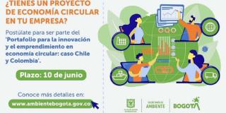 La convocatoria estará abierta hasta el 10 de junio. Imagen: Secretaría de Ambiente.