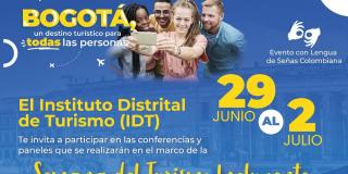 El IDT realiza la Semana del Turismo Incluyente para posicionar a Bogotá como destino para todas las personas. Foto: IDT.