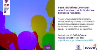  Postula tu proyecto a la beca Iniciativas Culturales relacionadas con Actividades Sexuales Pagadas, y creemos nuevas maneras de habitar nuestra ciudad desde la cultura. Imagen: Secretaría de Cultura.