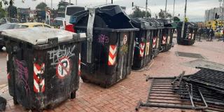 Daño y vandalismo de contenedores públicos