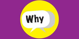 Letrero que dice why