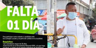 Hoy es el último día para inscribirte como candidata, candidato o votante a los Consejos Locales de Vendedores Informales. No dejes pasar esta gran oportunidad.