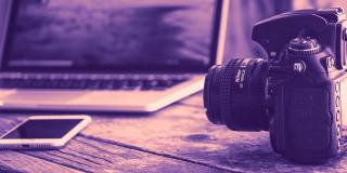 Cámara, computador y celular