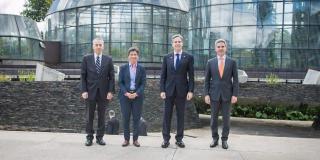 From left to right: Philip Goldberg, U.S. Ambassador to Colombia; Claudia López, Mayor of Bogotá; Antony Blinken, U.S. Secretary of State; and Carlos Eduardo Correa, Minister of Environment and Sustainable Development. Photo: Mayor's Office