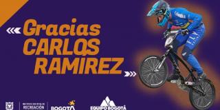 Carlos Ramírez, ganador de la Sexta válida de la Copa Mundo BMX.