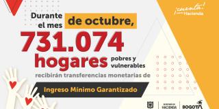 Más de 730.000 hogares recibirán en octubre ayudas de Ingreso Mínimo Garantizado
