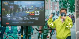 Alcaldesa, Claudia López, en balance de movilidad