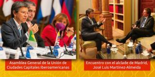 Alcaldesa en el encuentro con la UCCI y con en reunión con el alcalde de Madrid