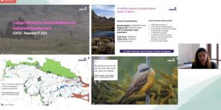 At the forum on the role of culture in sustainable development, the Deputy Director of Mayor’s office for International Relations,Andrea Laverde, presented Bogota's cultural strategies that support the response to climate change.