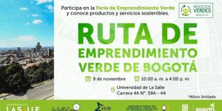 Diez emprendedores participarán en la Feria de Emprendimiento Verde en Bogotá