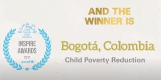Unicef and award to Bogotá 