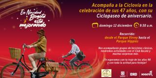 Con ciclopaseo y muchas actividades Bogotá celebra el cumpleaños de la ciclovía