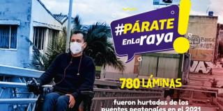 Bogotá: Cómo denunciar el robo de láminas de los puentes peatonales