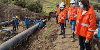 Acueducto realiza obras para aumentar abastecimiento de agua en Usme