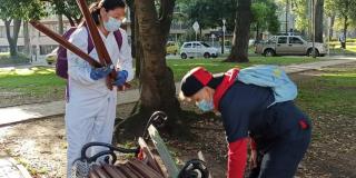 El Park Way estrena bancas gracias a los jóvenes de Idipron de Bogotá
