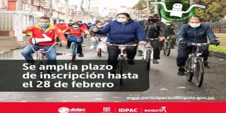 Se amplía plazo de los Consejos Locales de la bicicleta 2022 en Bogotá
