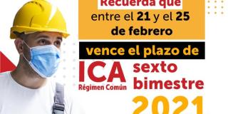 Cuáles son los medios para pagar ICA sexto bimestre 2021 en Bogotá