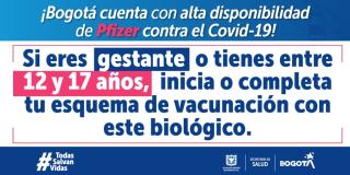 Vacunación: Bogotá cuenta con alta disponibilidad de vacuna Pfizer