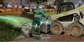 En Fontibón UAESP recupera 5 toneladas de residuos en espacio público