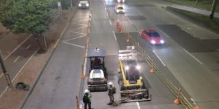 Inician obras de reparación de la malla vial en la Autopista Norte