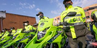 Localidad de Suba cuenta con nuevo CAI móvil y 24 nuevas motos de Policía