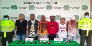En San Cristóbal: Capturadas 6 personas y recuperados 14 celulares 