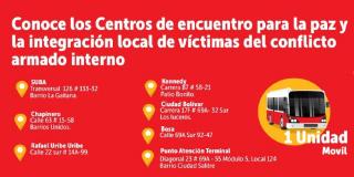 Estos son los puntos de atención a víctimas del conflicto en Bogotá