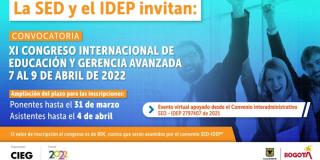 Convocatoria para congreso internacional para maestros de Bogotá 