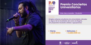  Premio Conciertos Universitarios cierra el 1 de abril su convocatoria