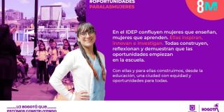 IDEP se suma a la conmemoración del Día Internacional de la Mujer