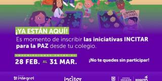 Inscripciones abiertas para la convocatoria 'INCITAR para la paz' 