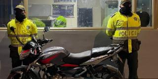 La Policía recuperó una motocicleta abandonada en Rafael Uribe Uribe 