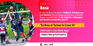 Bosa: inscripciones para el torneo de fútbol 'Torneo lo creas tú'