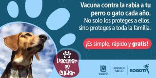 Jornada de vacunación contra la rabia en Usaquén. 24 y 25 de marzo 