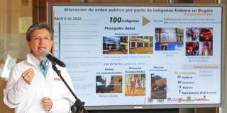 Bogotá condena desmanes protagonizados por grupo de indígenas emberá 