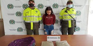 Barrios: Unidos cayó una mujer que transportaba marihuana en un morral