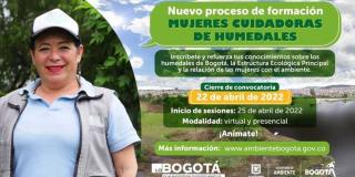 Convocatoria para Mujeres que quieran cuida humedales en Bogotá 