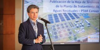 Alcaldesa explicó términos de licitación de planta para descontaminar río Bogotá