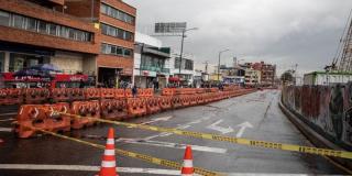 Cierre en la calle 72 para la construcción del intercambiador vial 