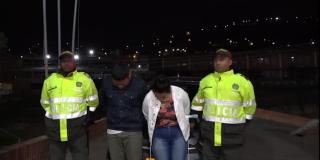 Una mujer y un hombre capturados por hurto a conductor en Ciudad Bolívar