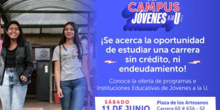 Campus Jóvenes a la U el próximo sábado 11 de junio en Bogotá