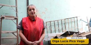 Olga Lucía Pico, beneficiaria de la gestión predial del Metro