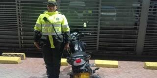 Policía recuperó en C. Bolívar una motocicleta que había sido hurtada