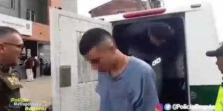 En video los 2 hombres capturados por el hurto de celulares en Bogotá