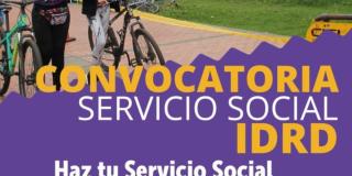Realiza tu servicio social estudiantil con el IDRD