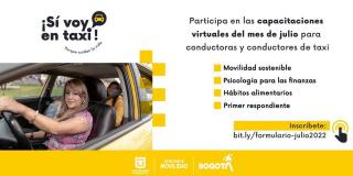 Capacitaciones virtuales para conductores de taxi de Bogotá 