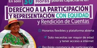Inscripciones para curso virtual sobre derecho a la participación