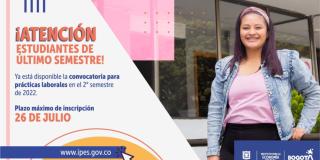 Convocatoria para realizar practicas profesionales en el IPES 2022 