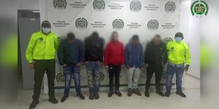 Banda de 'Los Norteños' capturados por hurto de automotores en Bogotá
